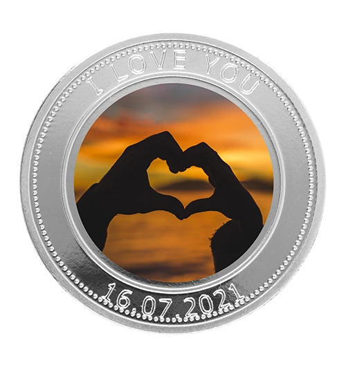 Show real love - printing coin