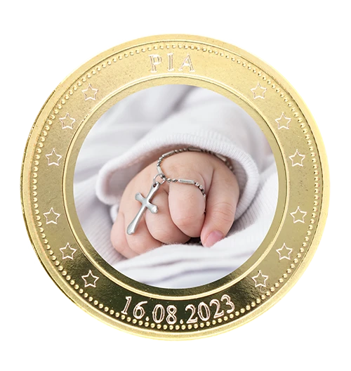 For the christening - printing coin