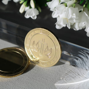 personalized baptism coin