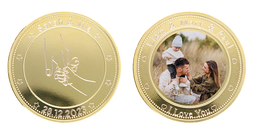 personalized coin for anniversary